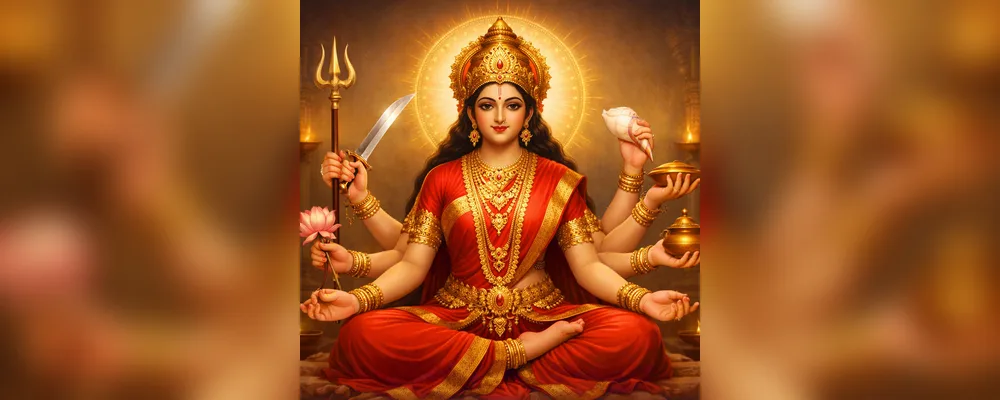 आरती देवी ब्रह्मचारिणी जी की image