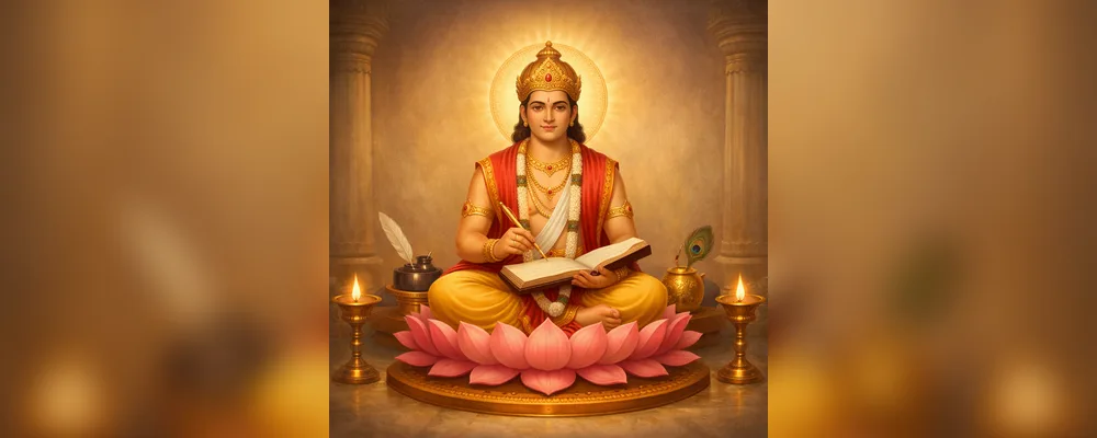 श्री चित्रगुप्त जी की आरती - श्री विरंचि कुलभूषण image